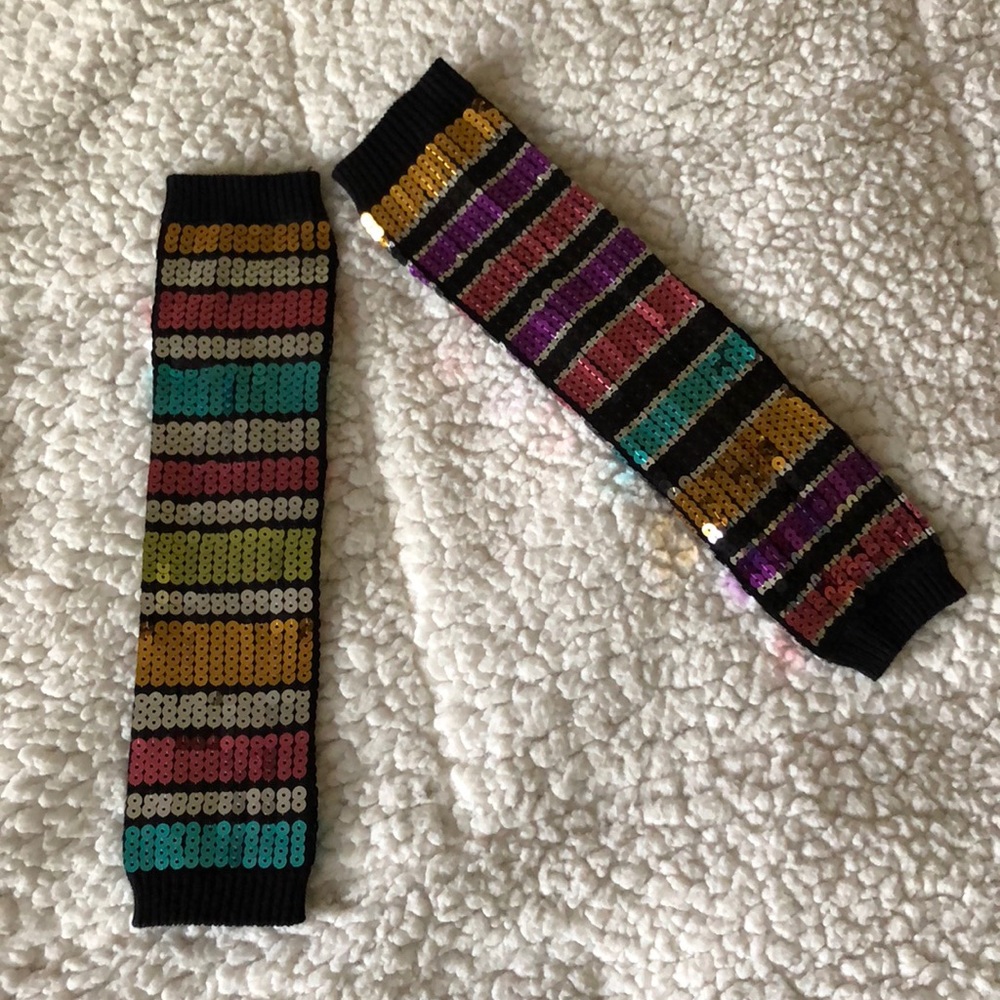 🖤Multi-colored Sequin Arm Warmers